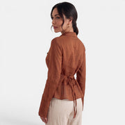 Blusa Lino Mujer Elegante
