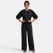 Linen Summer Puff Sleeve Set