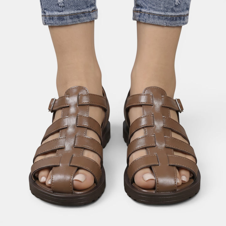 Sandalias Romanas Mujer Piel