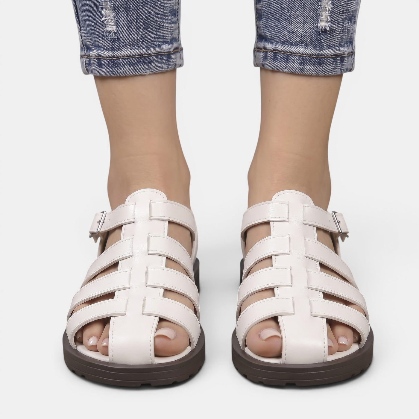 Women's Leather Roman Sandals