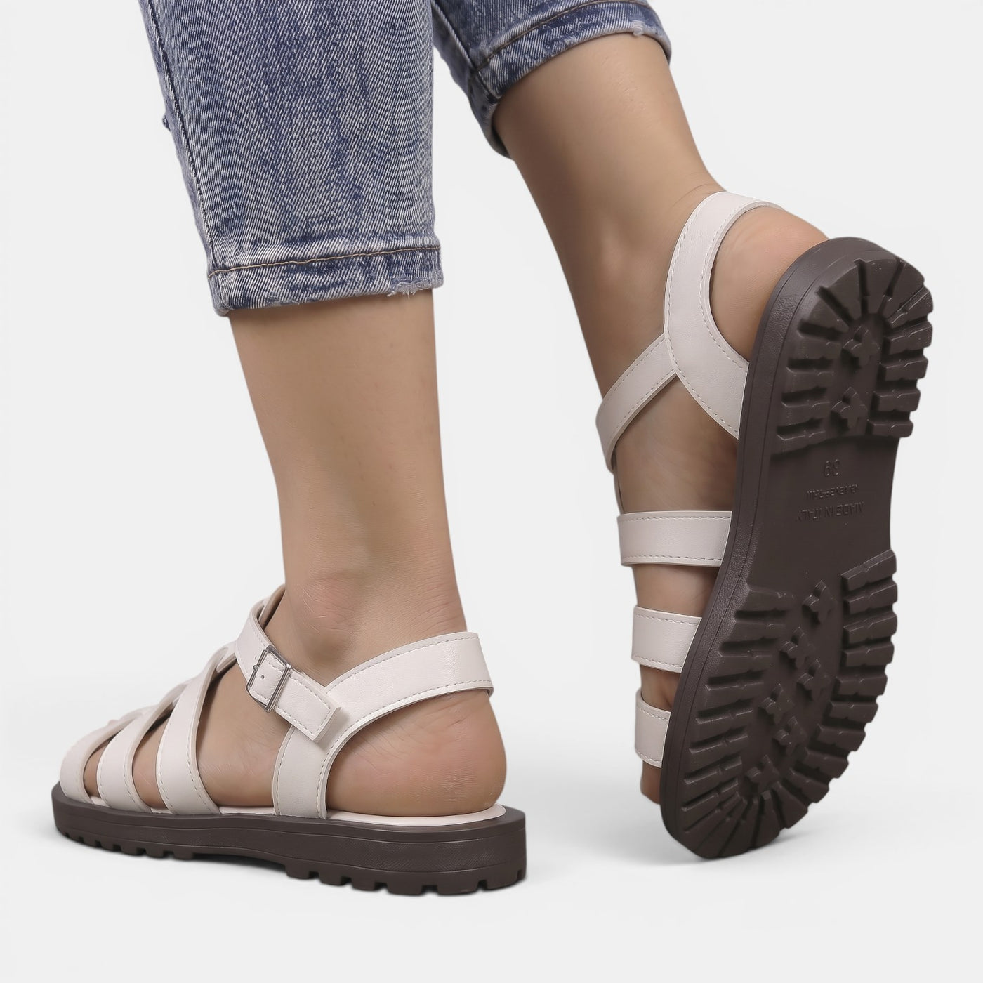 Women's Leather Roman Sandals