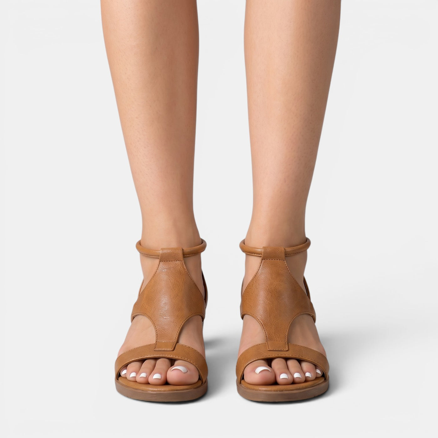Women's Leather Summer Wedge Sandals