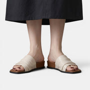 Women's Leather Flat Sandals