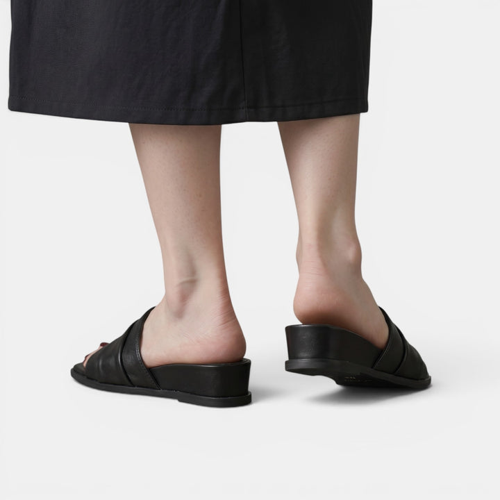Sandalias Planas Cuero Mujer