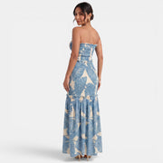 Floral Halter Maxi Dress
