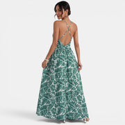 Long Green Summer Dress