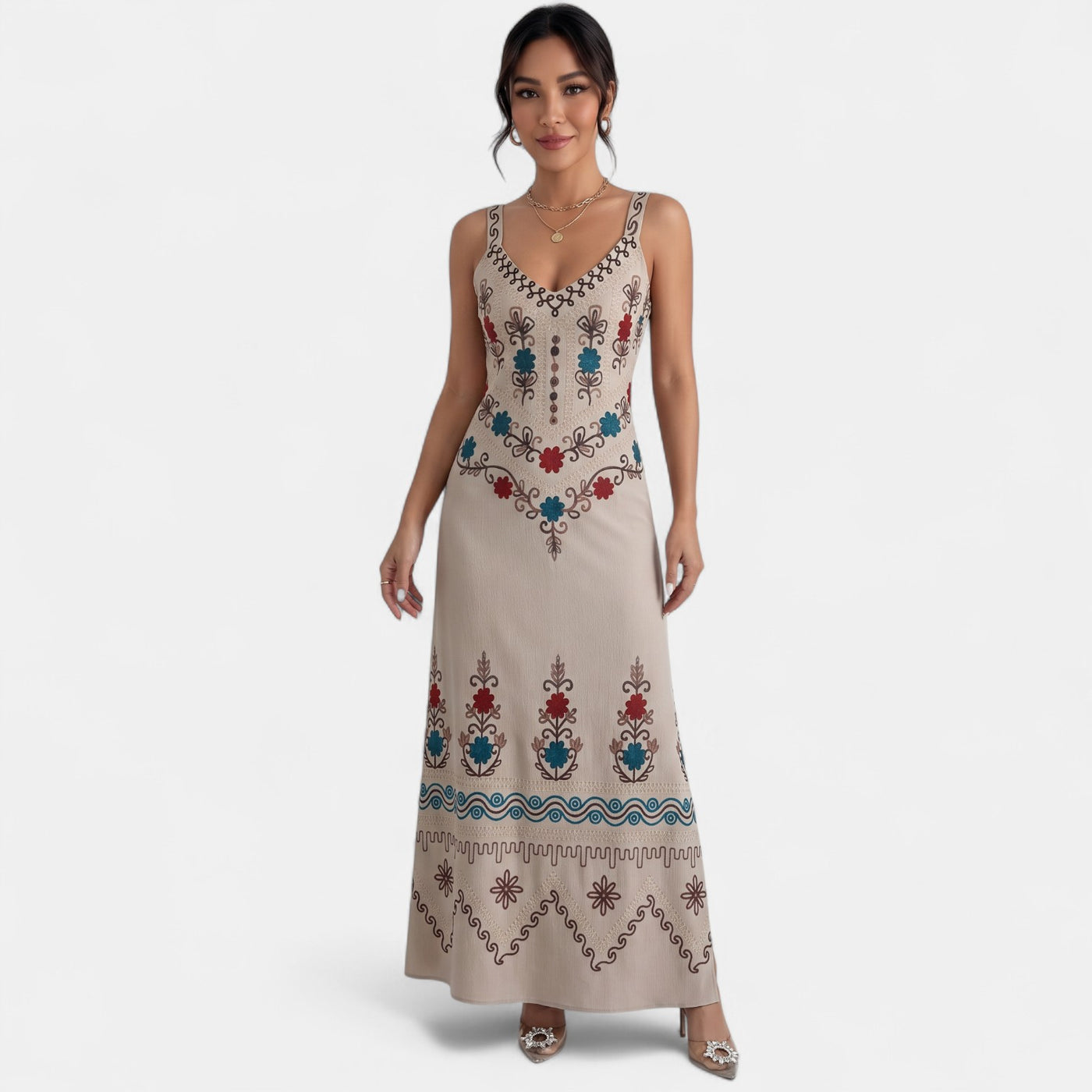 Vestido Playa Beachwear Escote V