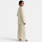 Women's Summer Wide Leg Trouser Set