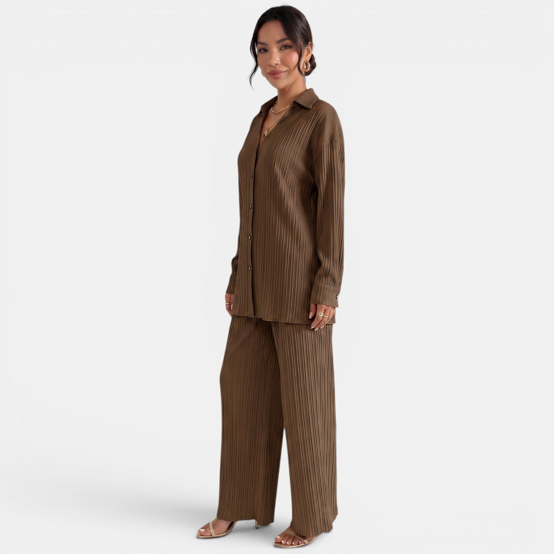 Conjunto Verano Pantalón Ancho Mujer
