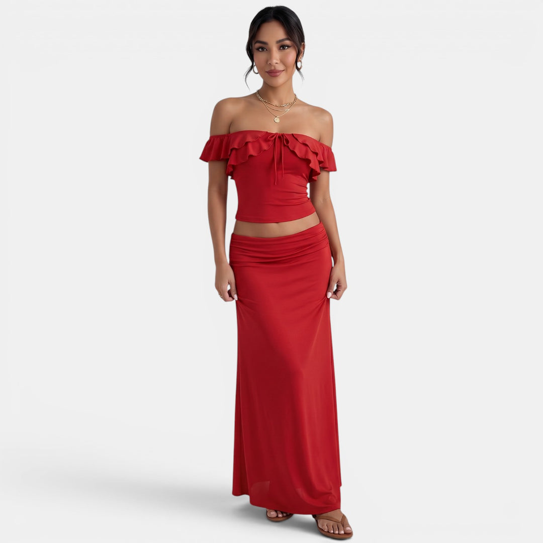 Conjunto Verano Rojo Playa