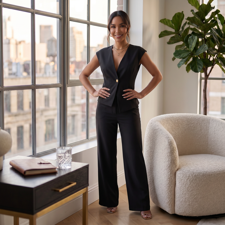 Conjunto Mujer Blazer Pantalón Elegante