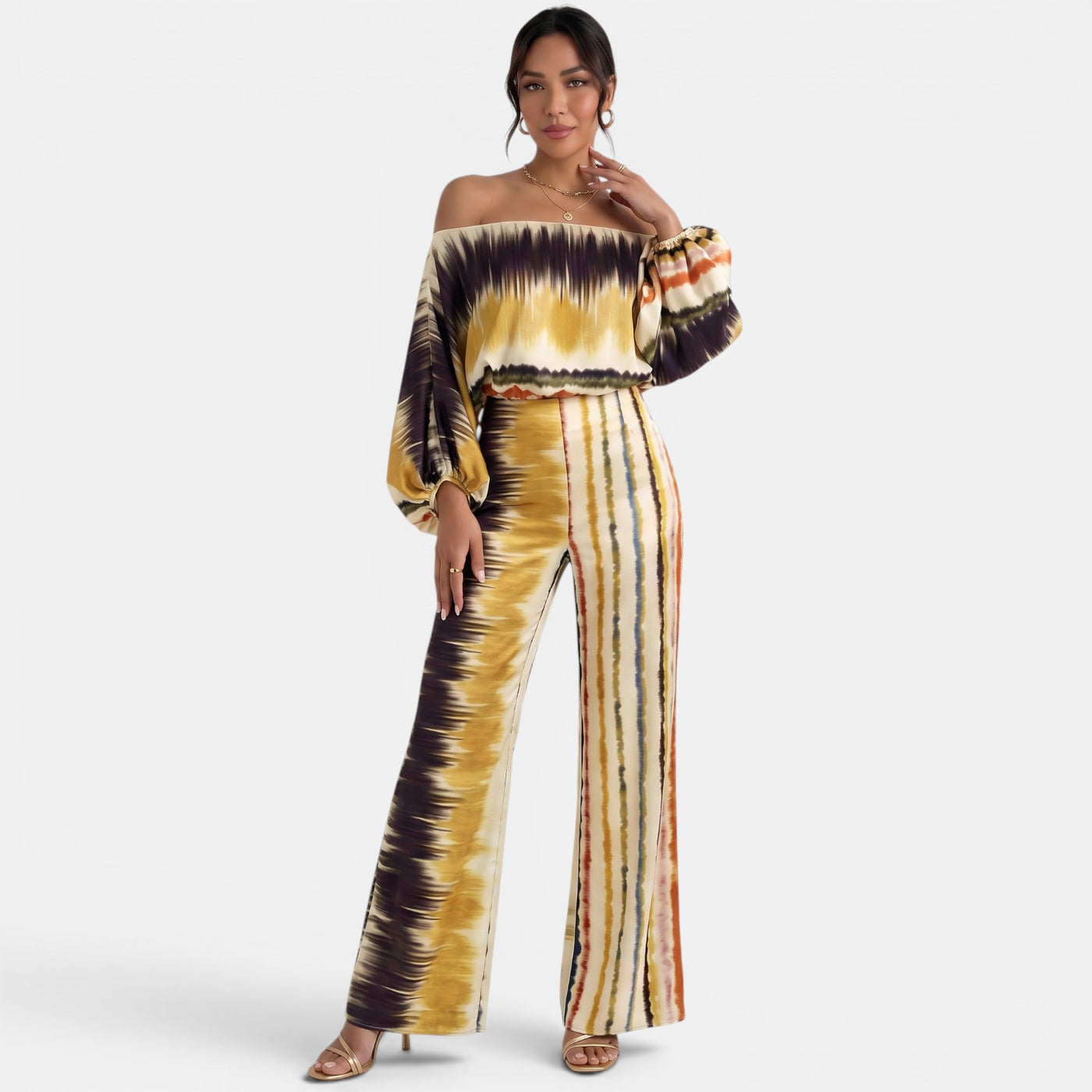 Conjunto Palazzo Estampado Verano