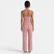 Conjunto Mujer Verano Rosa Rayas