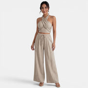 Women's Elegant Linen Summer Set