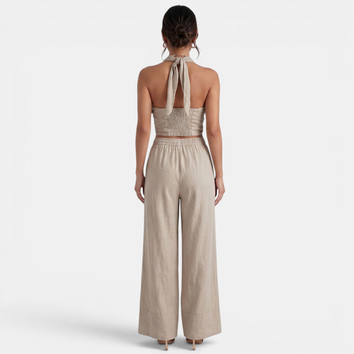 Conjunto Mujer Lino Verano Elegante