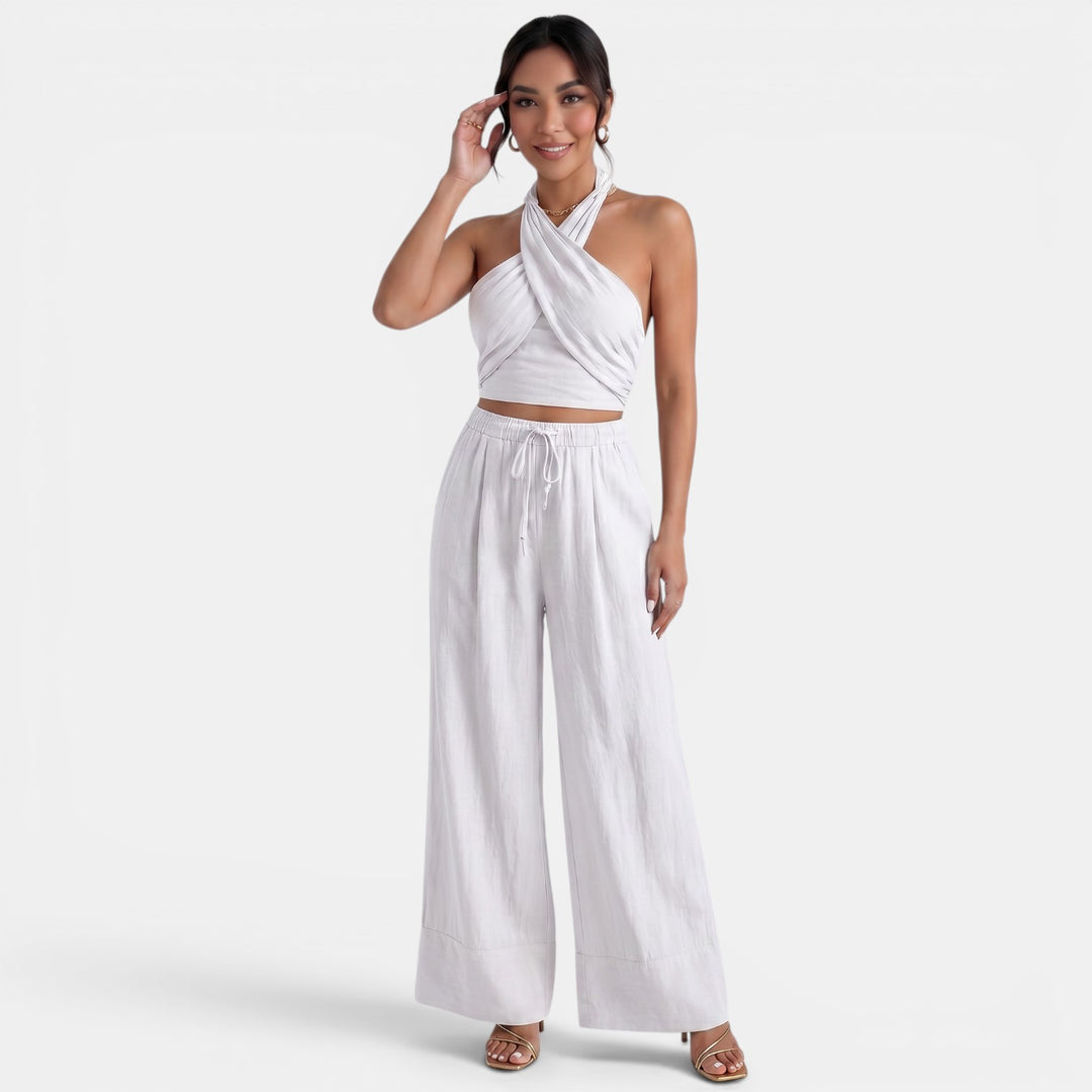 Conjunto Mujer Lino Verano Elegante