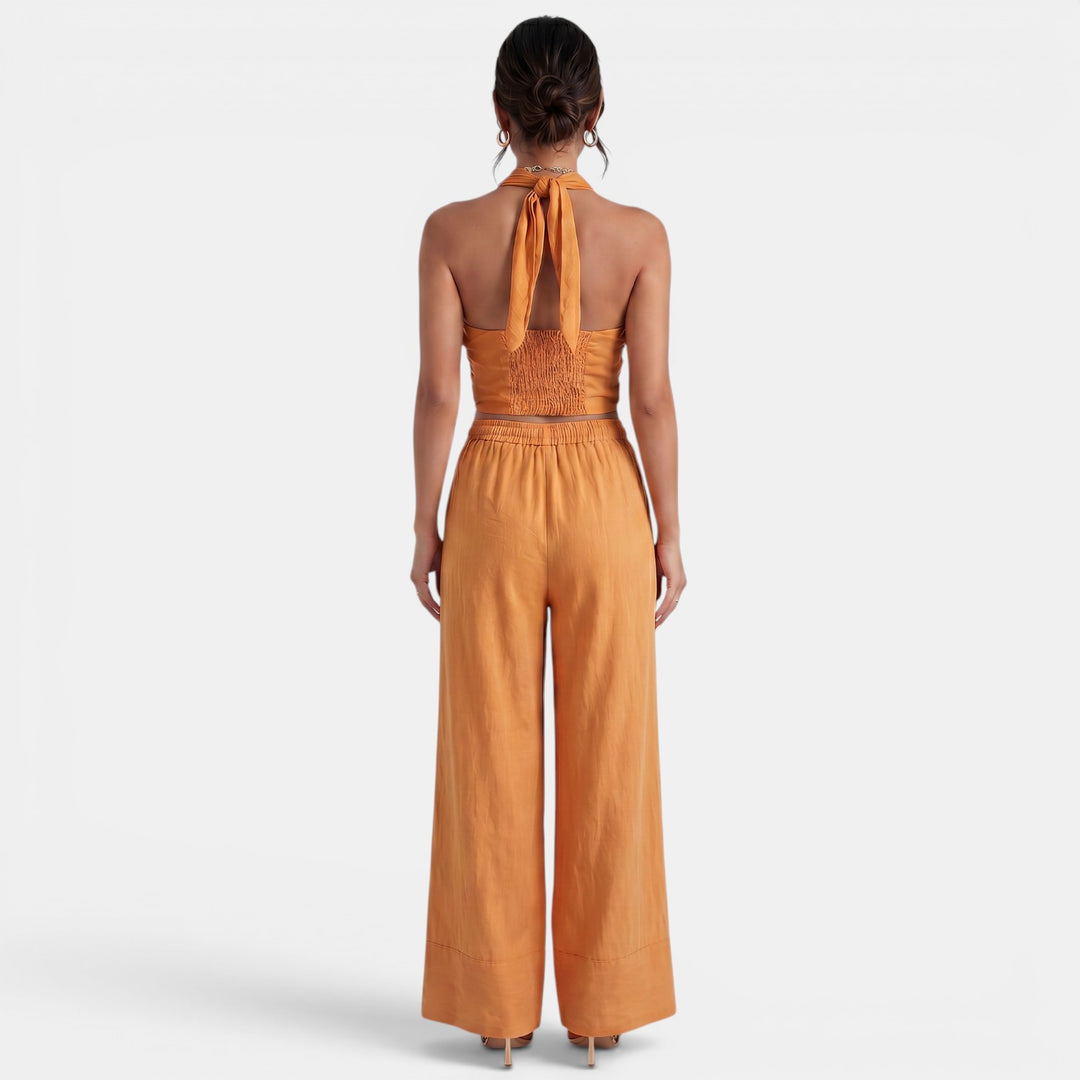 Conjunto Mujer Lino Verano Elegante