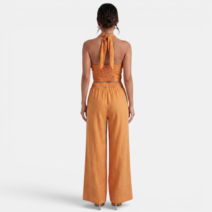Conjunto Mujer Lino Verano Elegante