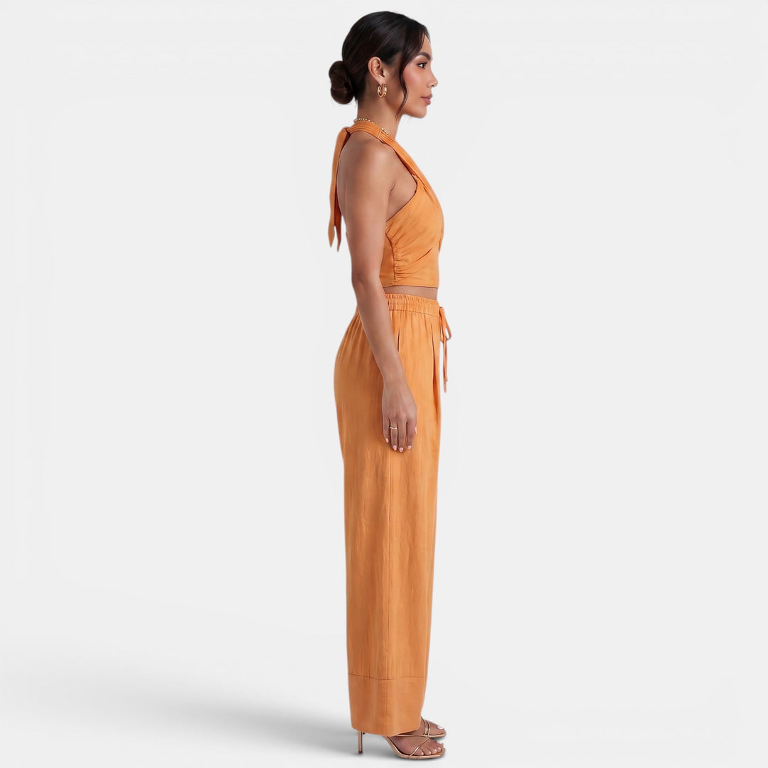 Conjunto Mujer Lino Verano Elegante