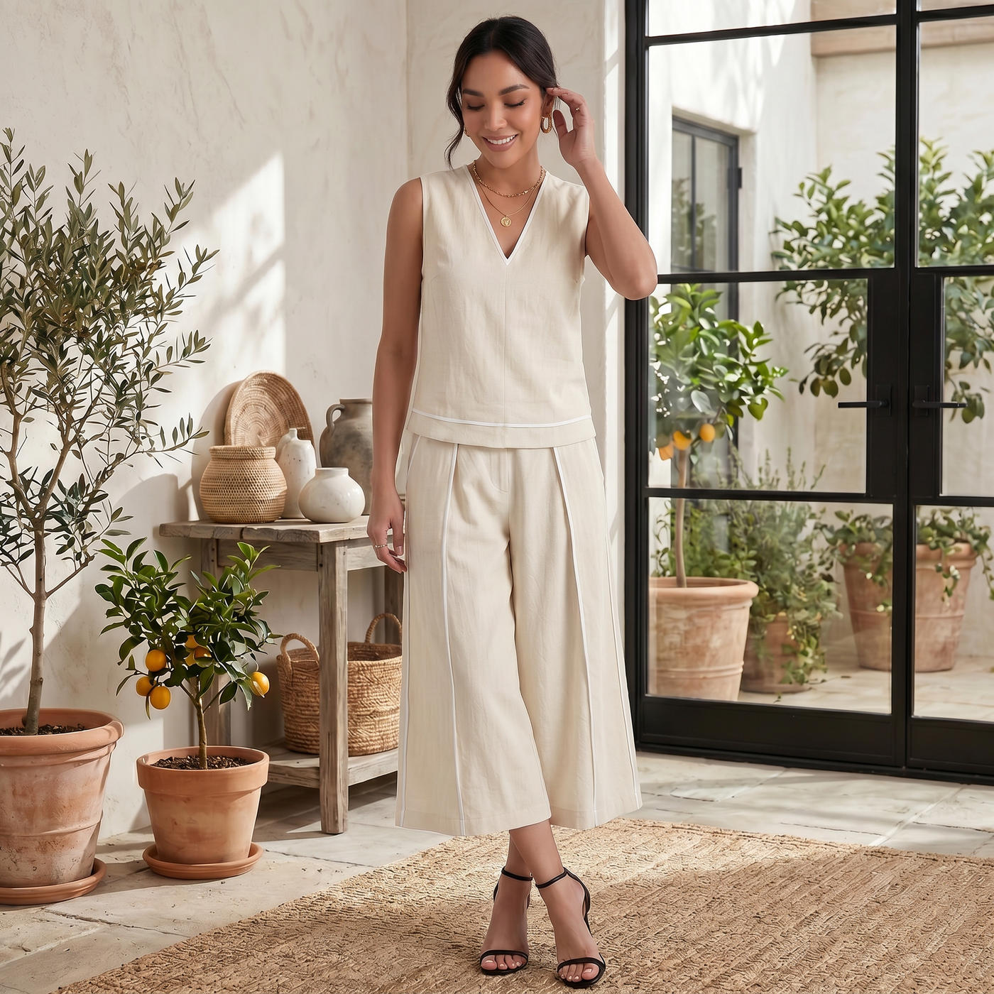 Women's Linen Summer Set