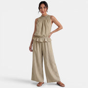 Women's Sleeveless Linen Set for Summer