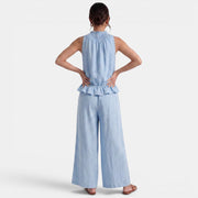 Women's Sleeveless Linen Set for Summer