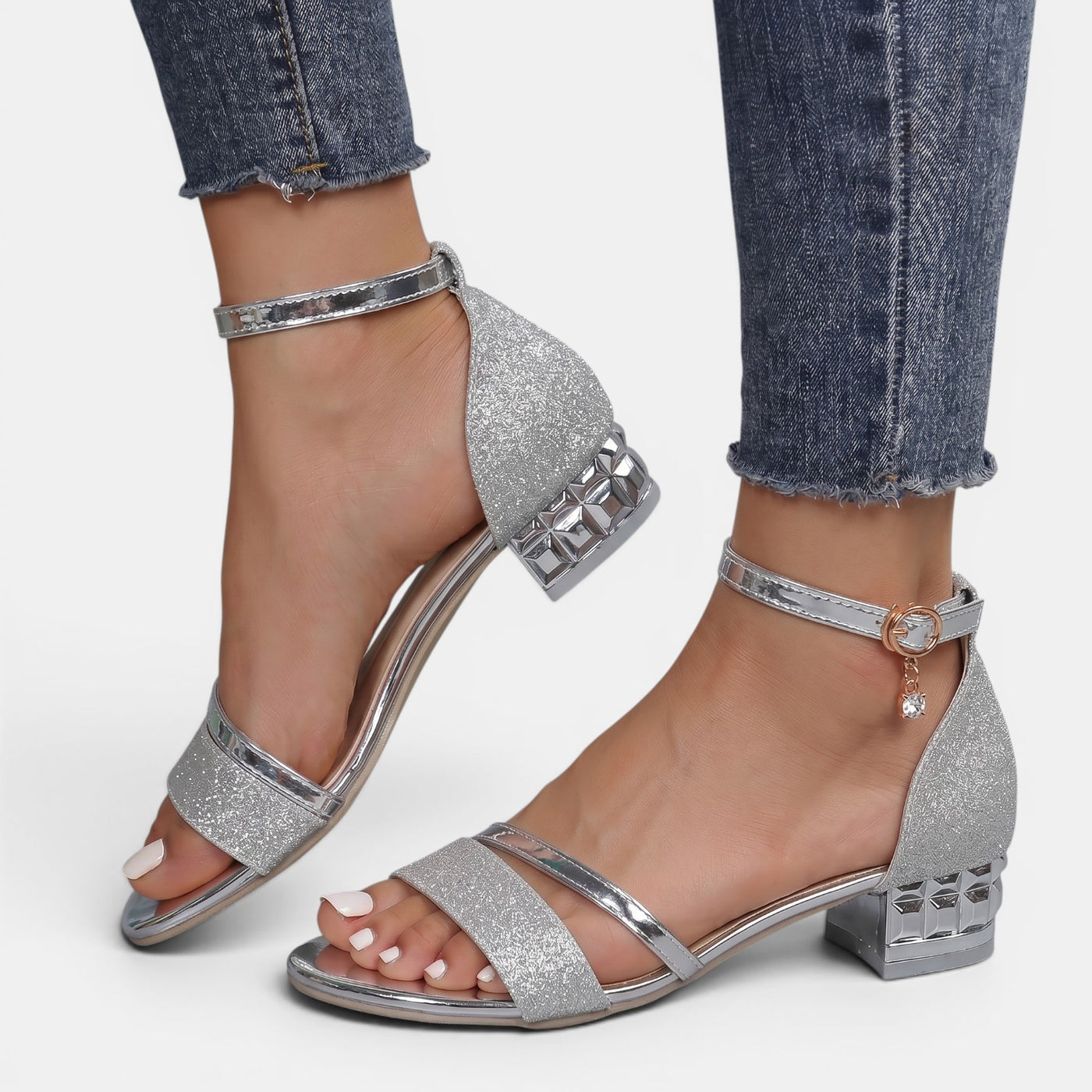 Elegant Low-Heeled Sandals for Women