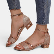 Elegant Low-Heeled Sandals for Women