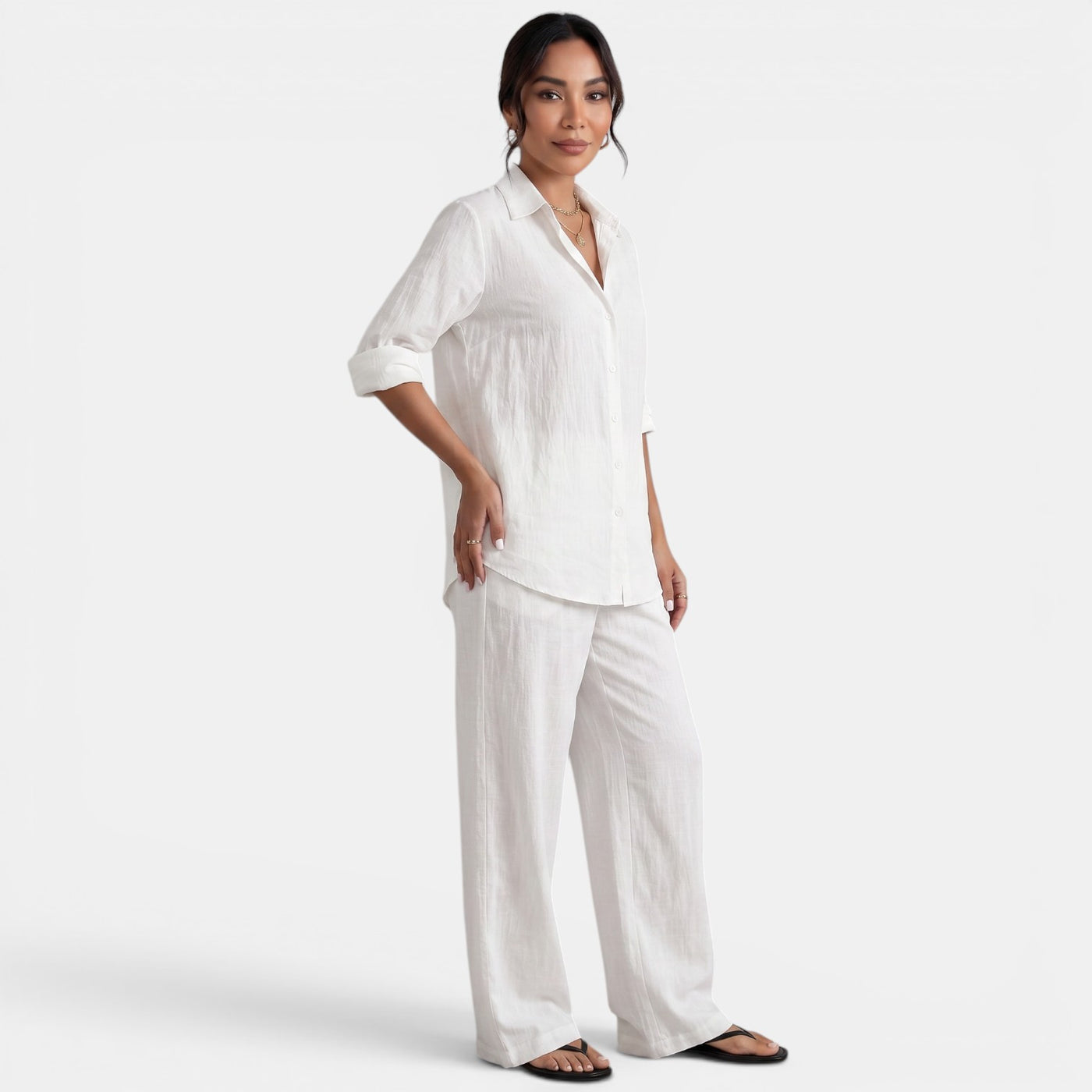Women's Boho Linen Set