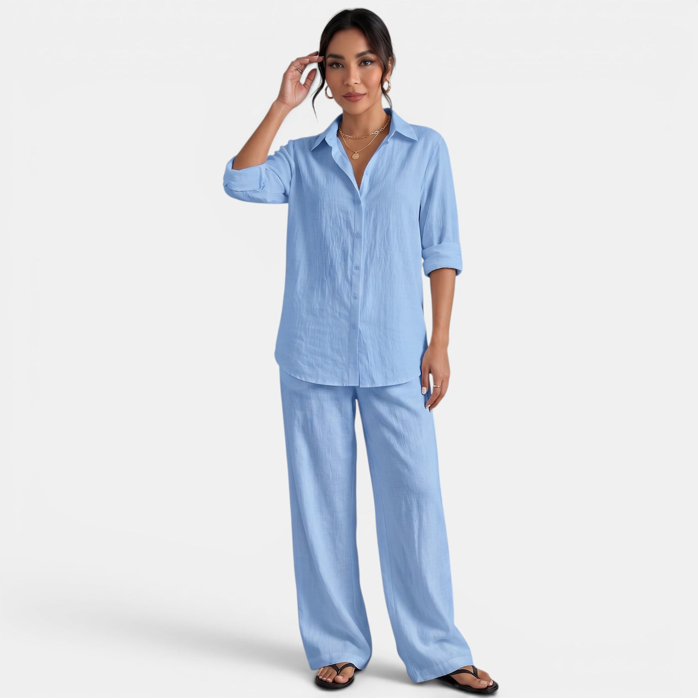 Women's Boho Linen Set