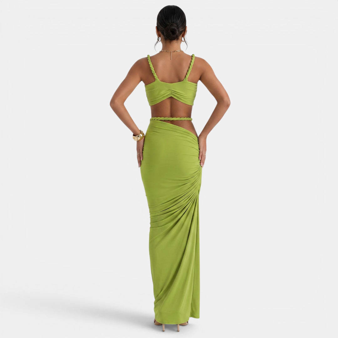 Conjunto Mujer Top Falda Maxi