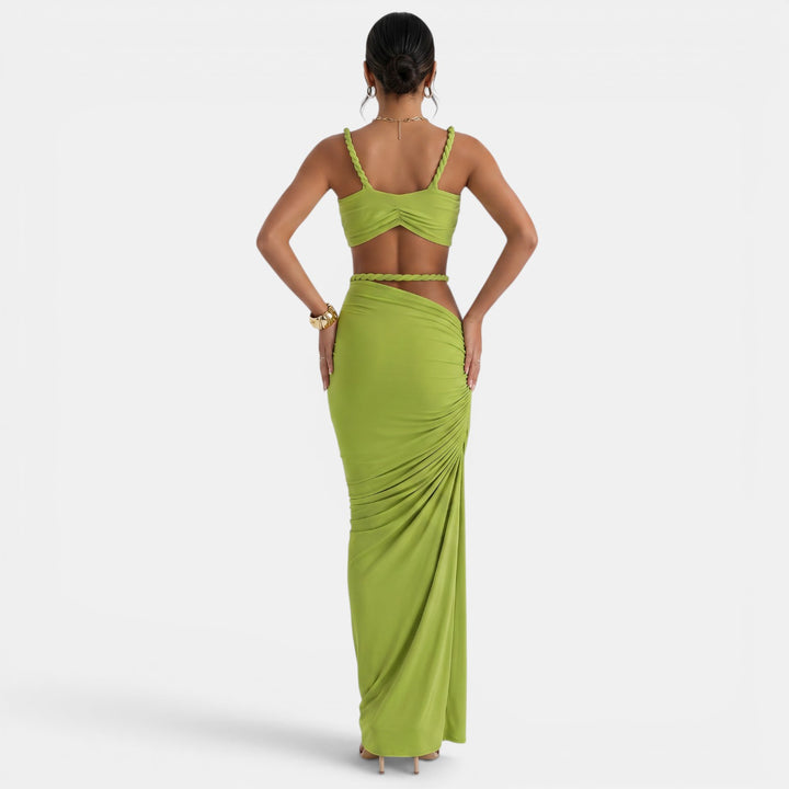 Conjunto Mujer Top Falda Maxi