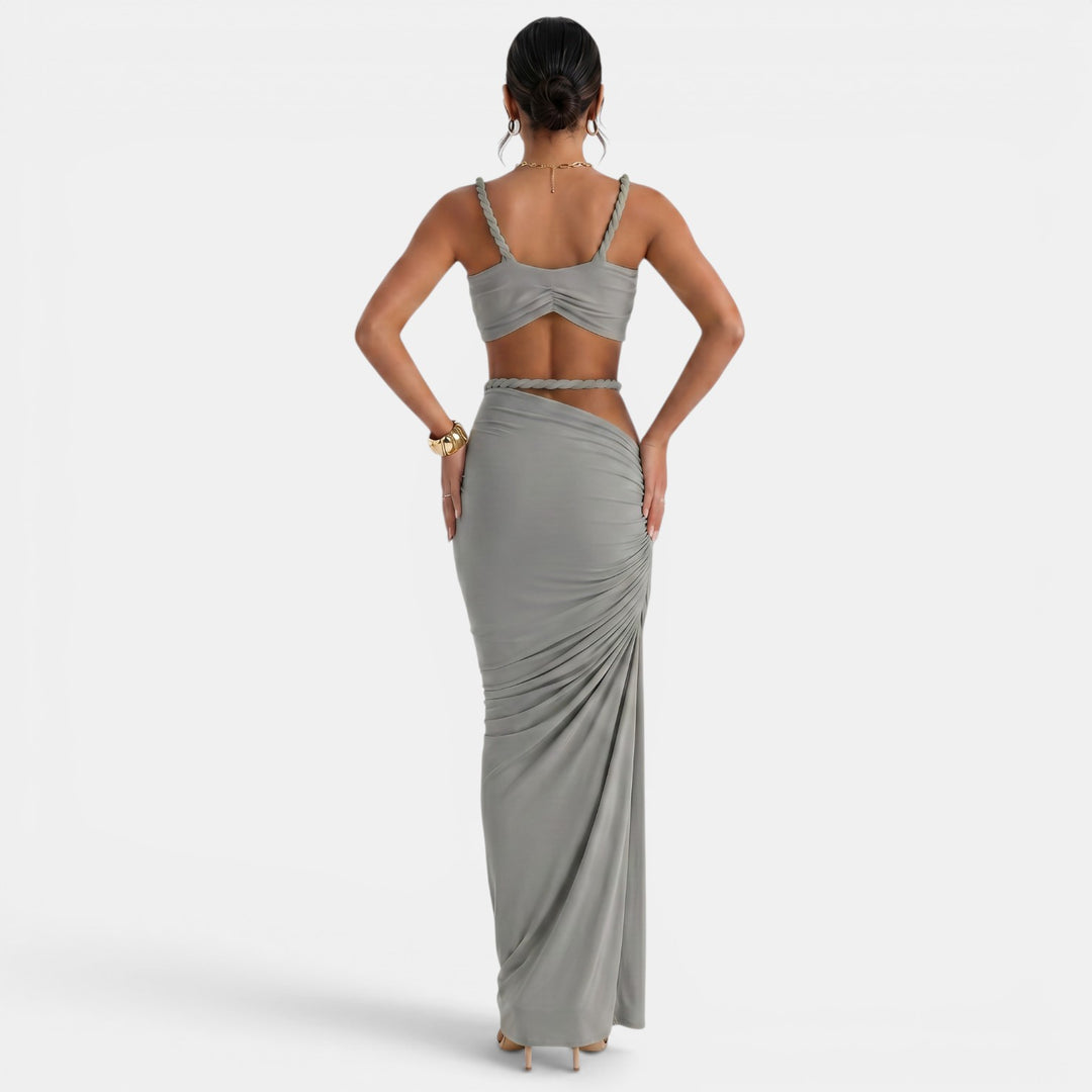 Conjunto Mujer Top Falda Maxi