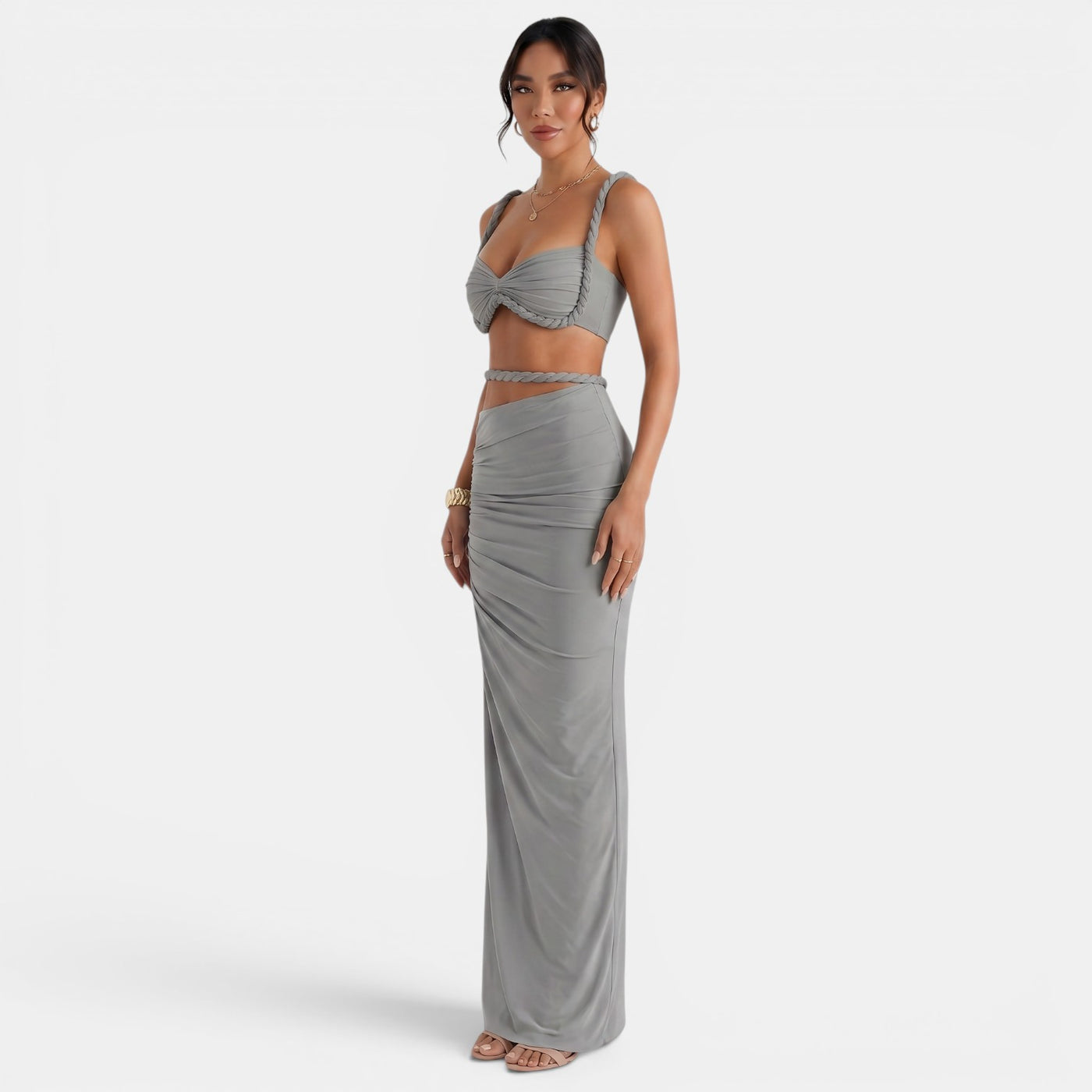 Women's Top and Maxi Skirt Set