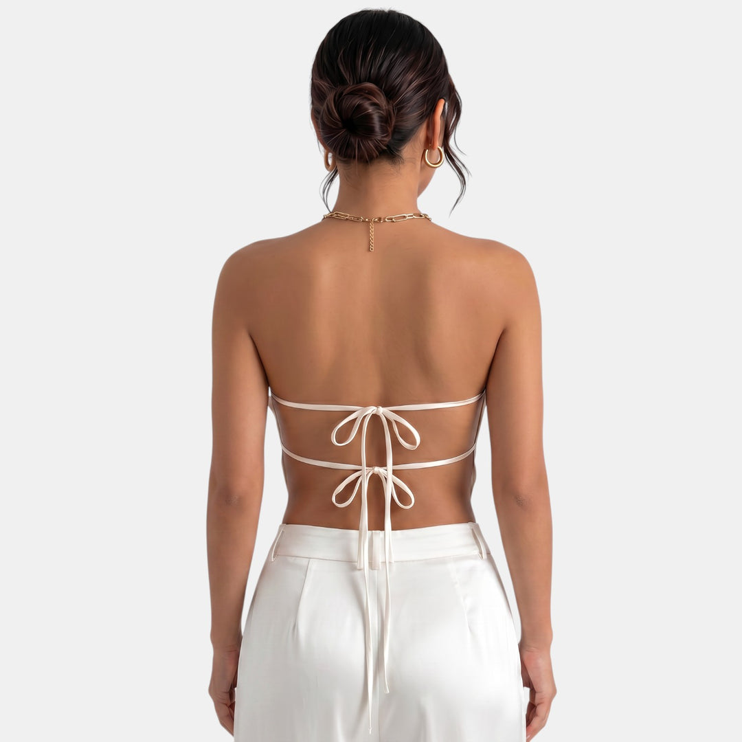 Top Satinado Mujer