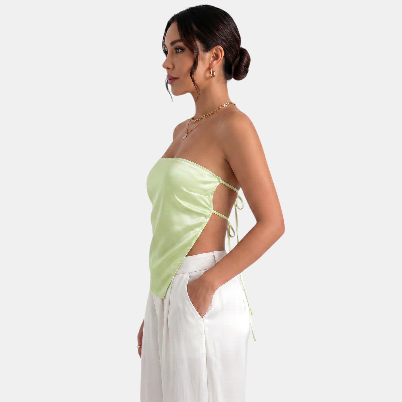 Y2K Women's Satin Top