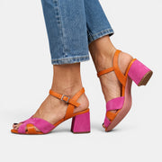 Orthopedic Pink Heel Sandals for Women