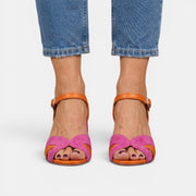Orthopedic Pink Heel Sandals for Women