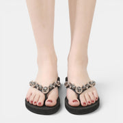 Women's Flat Rhinestone Sandals