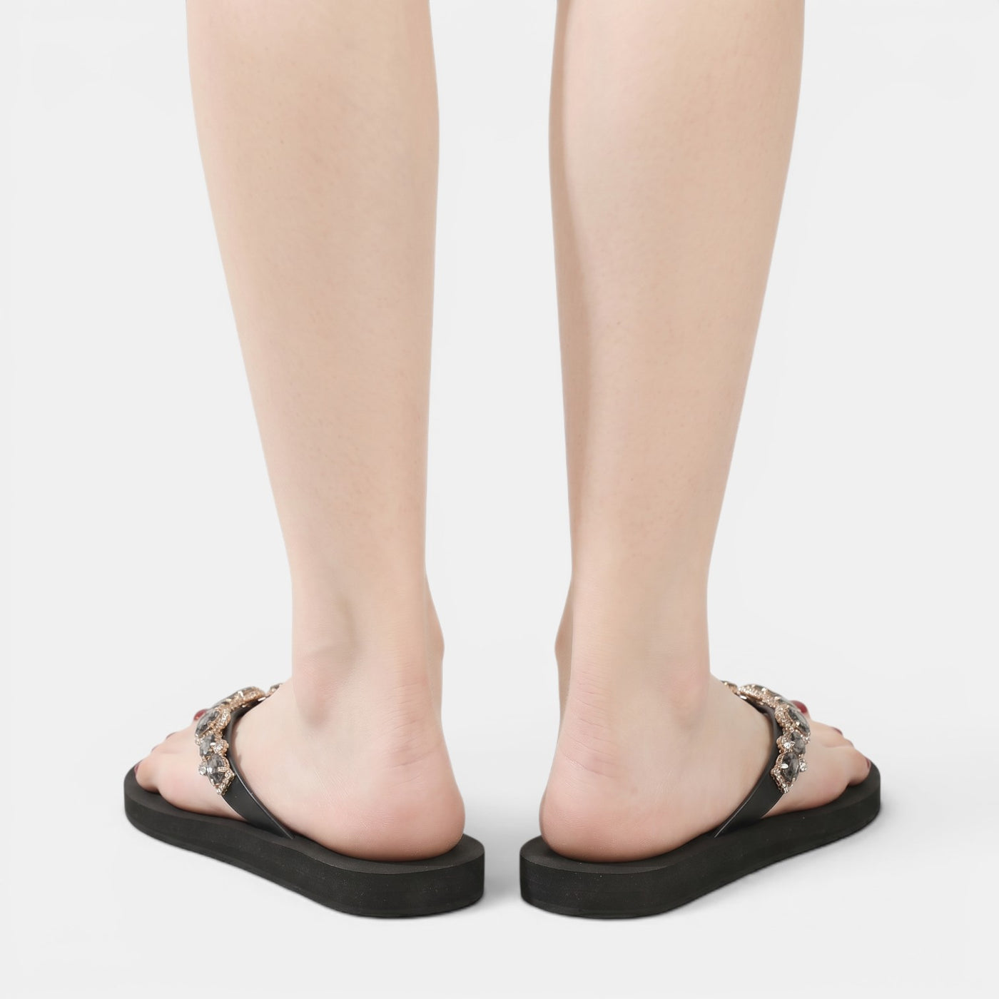 Women's Flat Rhinestone Sandals