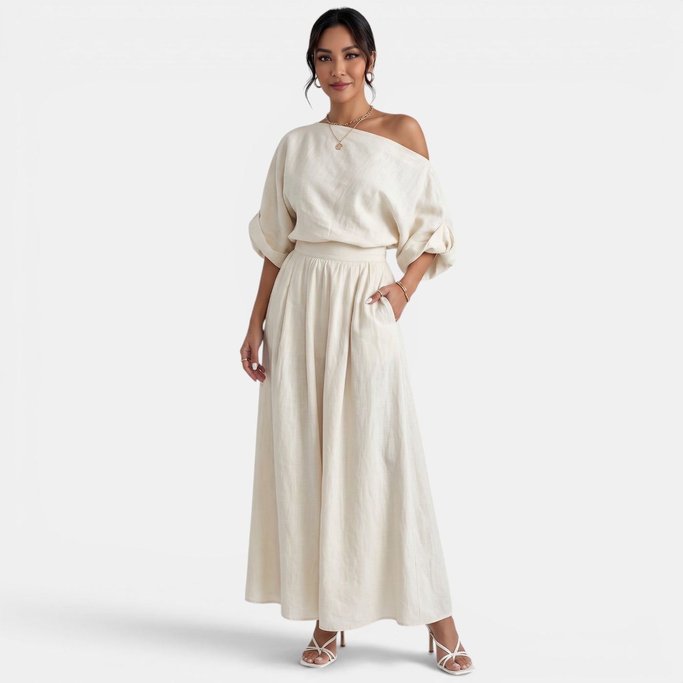 Women's Elegant Bardot Set