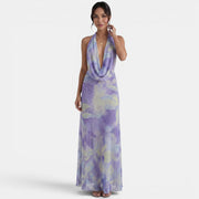 Green Halter Maxi Dress