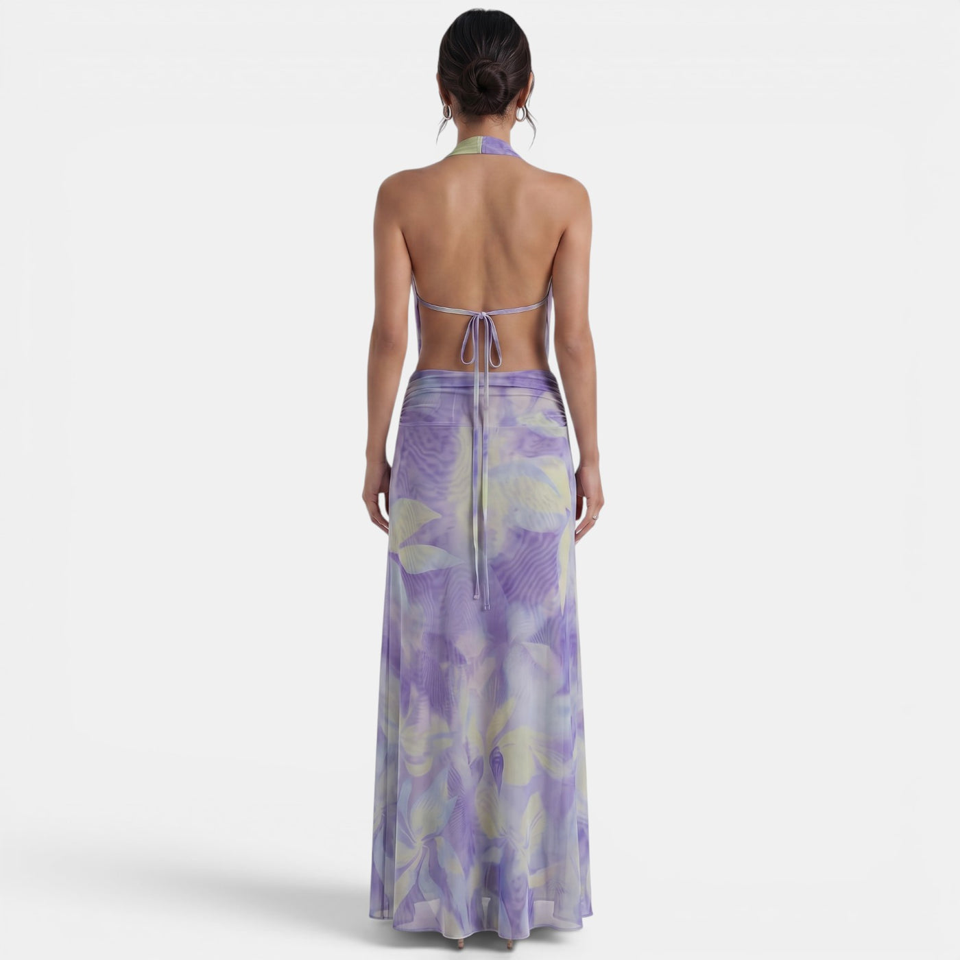 Green Halter Maxi Dress