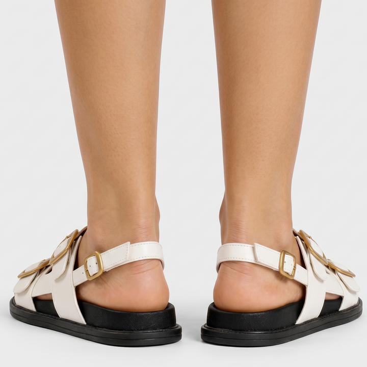Sandalias Piel Plataforma Mujer