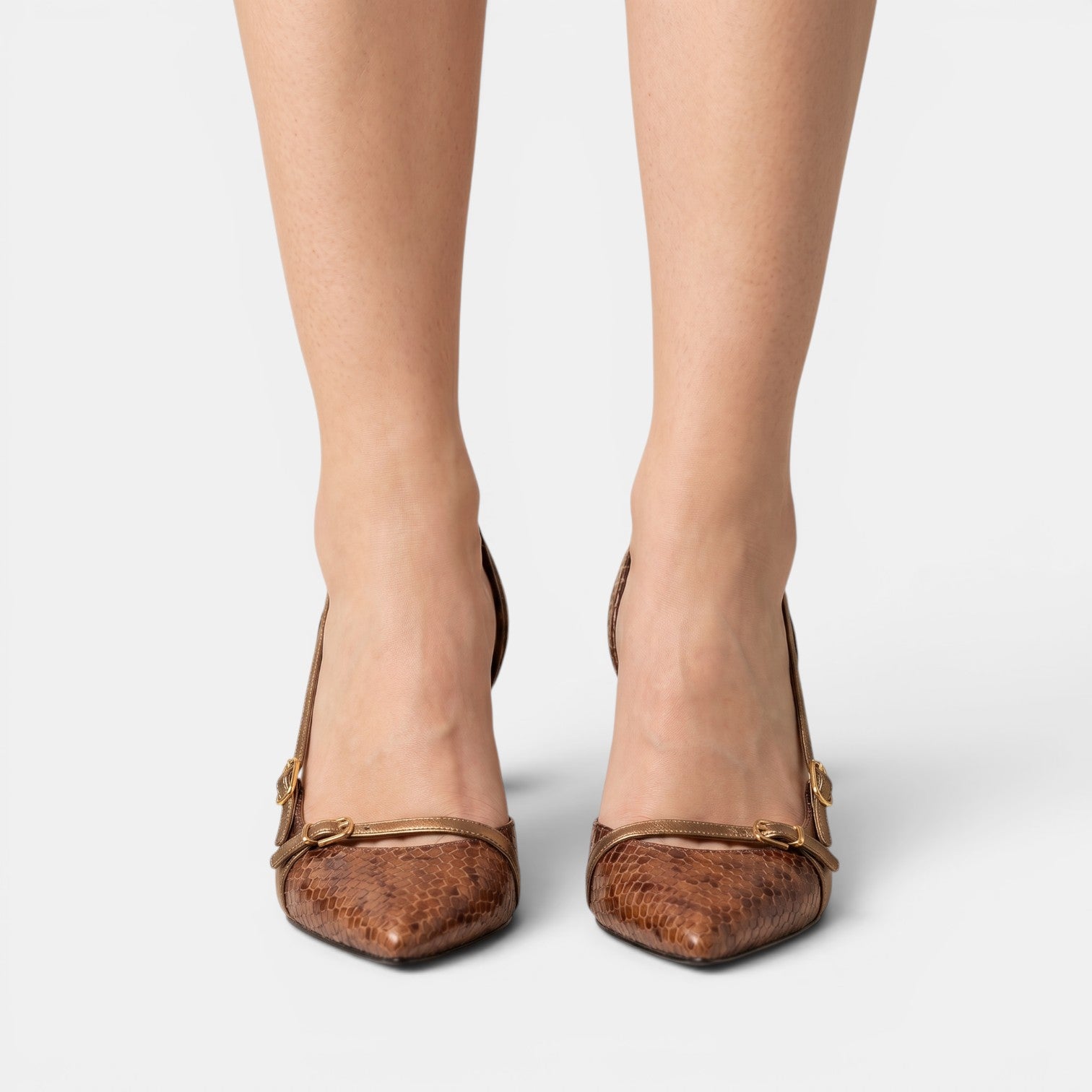 Tacones Stiletto Mujer Serpiente