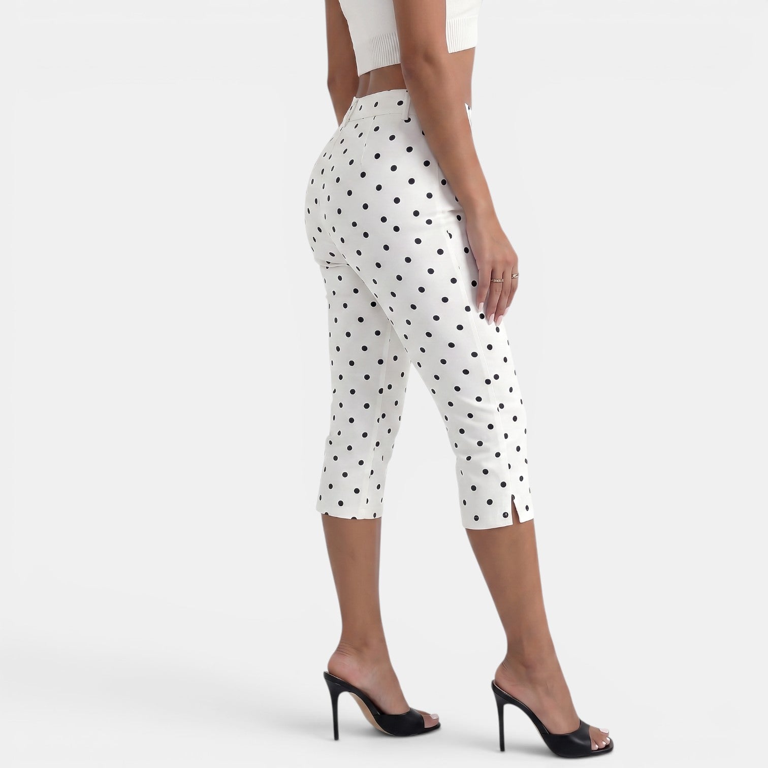 Pantalón Capri Lunares Mujer