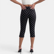Women's Polka Dot Capri Pants