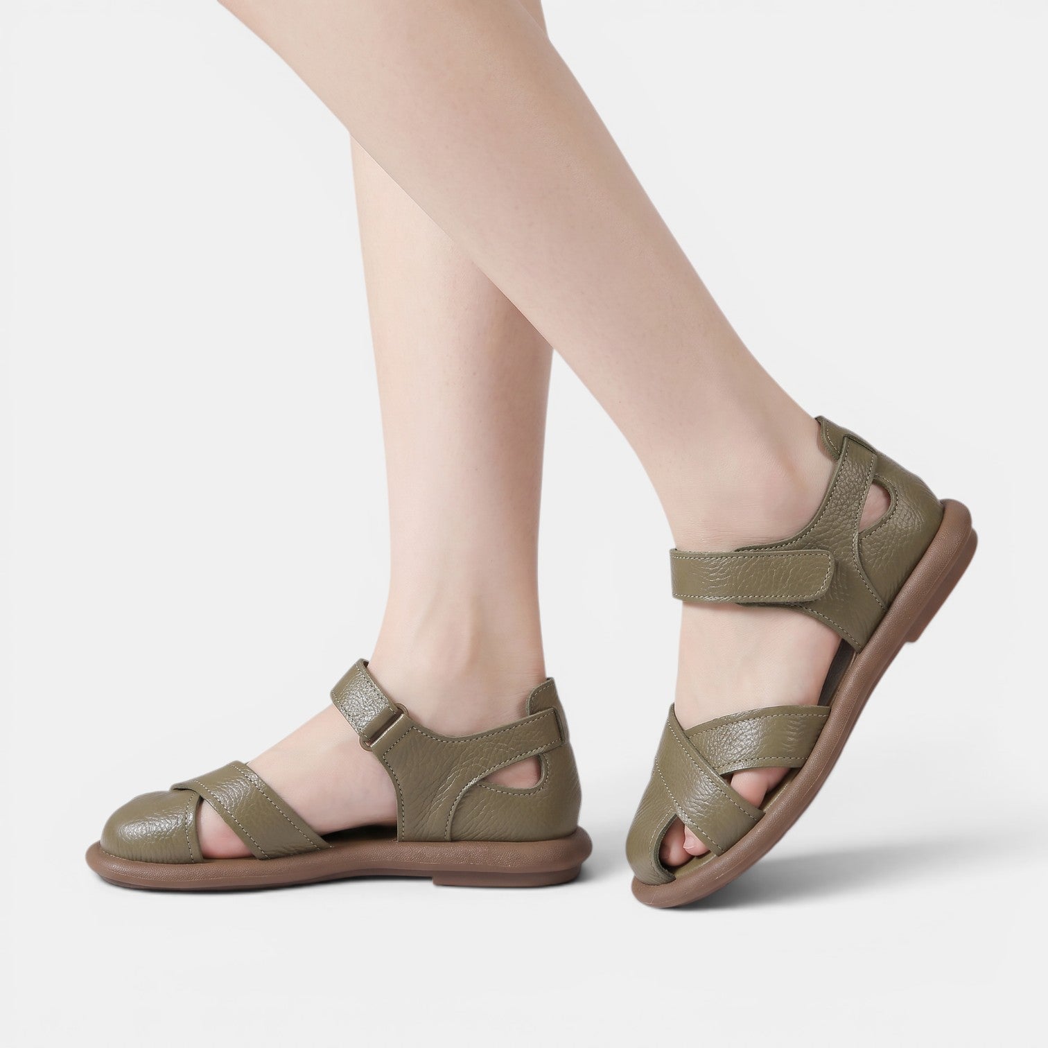 Women's Leather Roman Sandals