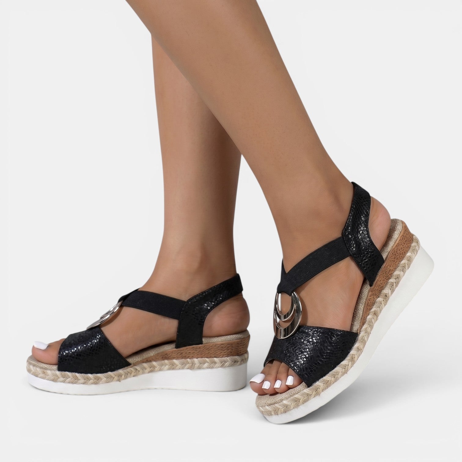 Sandalias Cuña Ortopédicas Mujer