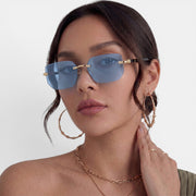 Gafas Sol Rectangulares Sin Montura
